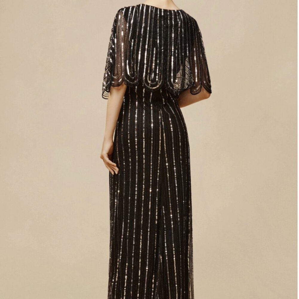 Roaring 20's babeyond Embellished Sequin Evening Gown / SZ 12